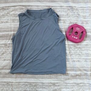 💪🏻 Dragon Fit Light Blue Medium Crop Muscle Tee